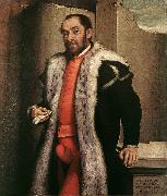 MORONI, Giovanni Battista Portrait of a Man sgy oil on canvas